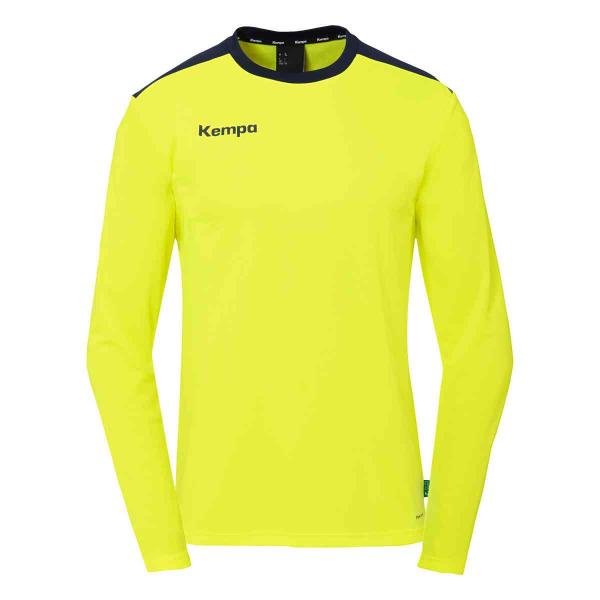 Kempa Trikot EMOTION 27 - langarm fluo gelb/marine | 152 | Langarm