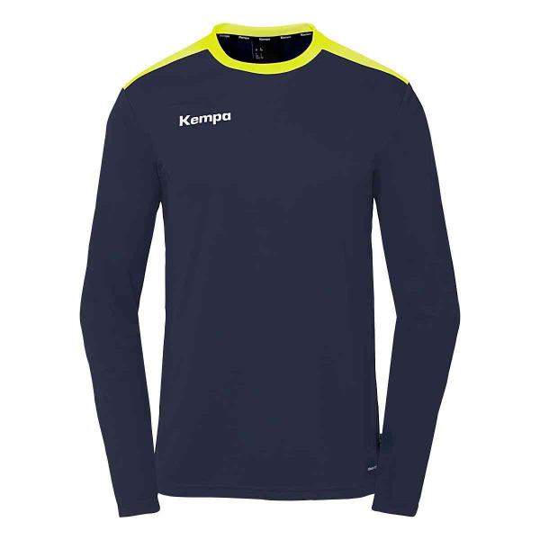 Kempa Trikot EMOTION 27 - langarm marine/fluo gelb | 152 | Langarm