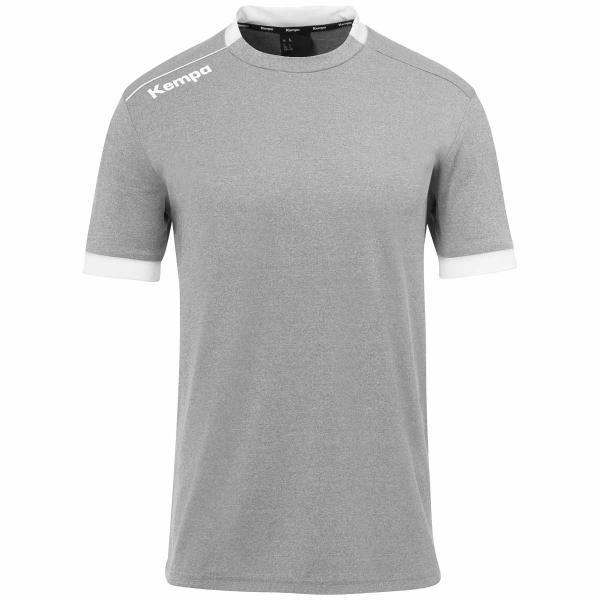 Kempa Trikot PLAYER dark grau melange/weiß | 116 | Kurzarm