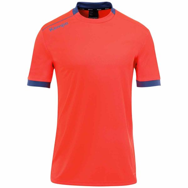 Kempa Trikot PLAYER fluo rot/ice grau | 116 | Kurzarm