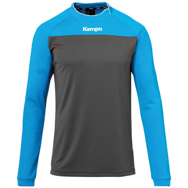 Kempa Trikot PRIME - langarm anthrazit/kempablau | 152