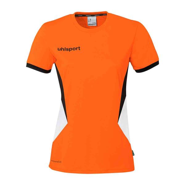 uhlsport Damen-Trikot EQUIPE 29 fluo orange/schwarz | XS | Kurzarm