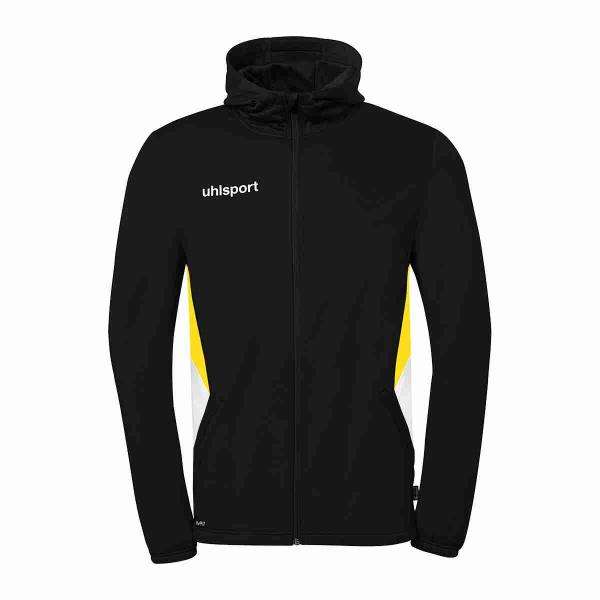 uhlsport Kapuzenjacke EQUIPE 29 schwarz/limonengelb | 116