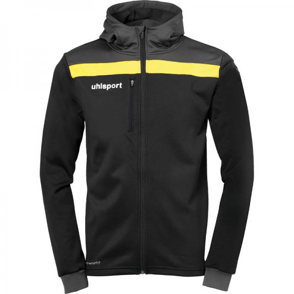 uhlsport Kapuzenjacke OFFENSE 23 schwarz/gelb | 116