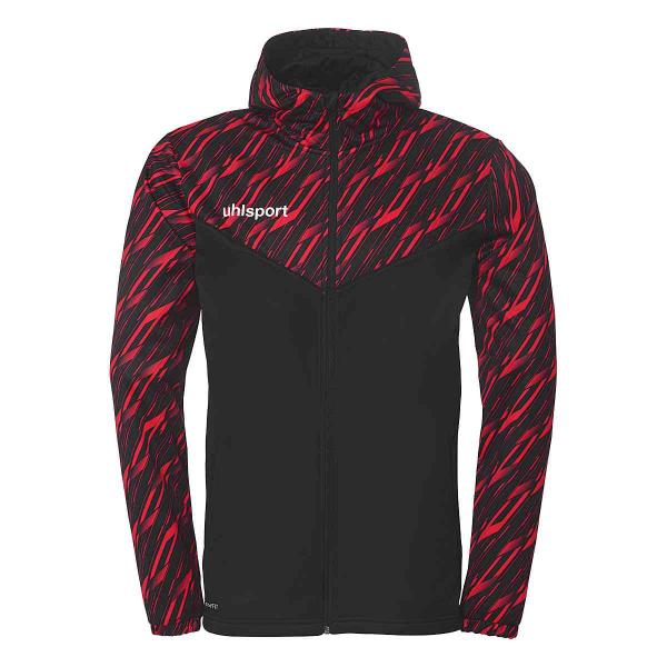 uhlsport Kapuzenjacke PROGRESSIVE 28 schwarz/rot | 116