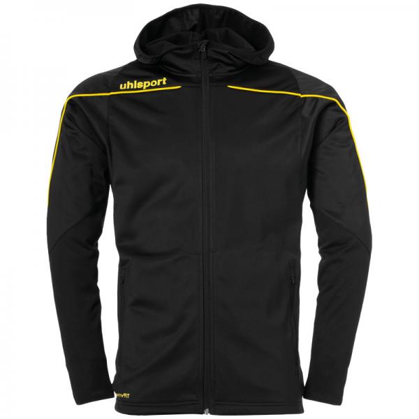 uhlsport Kapuzenjacke STREAM 22 schwarz/gelb | 116