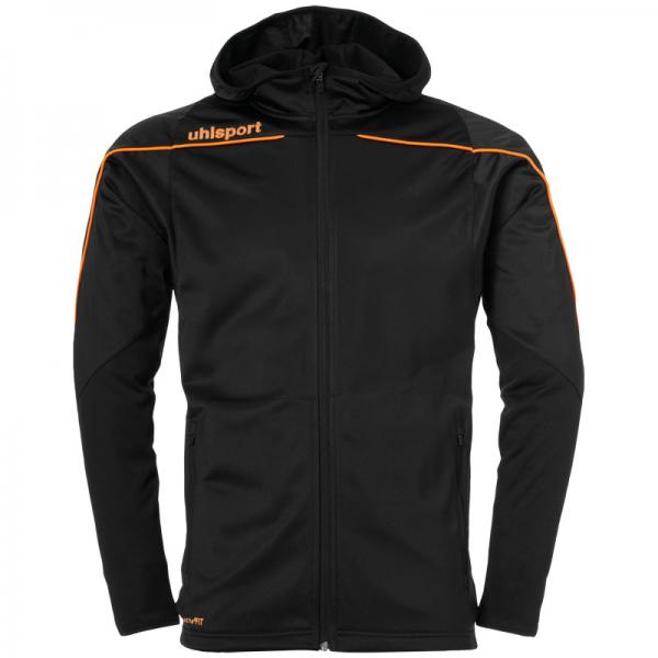 uhlsport Kapuzenjacke STREAM 22 schwarz/orange | 116