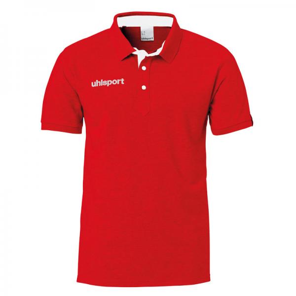uhlsport Poloshirt ESSENTIAL PRIME rot/weiß | 140