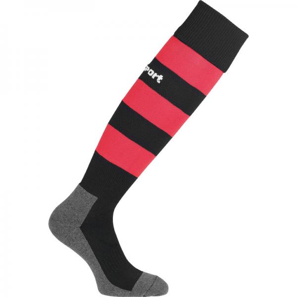 uhlsport Stutzenstrumpf TEAM PRO ESSENTIAL STRIPE schwarz/rot | 28-32