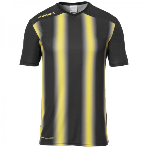 uhlsport Trikot STRIPE 2.0 - kurzarm schwarz/limonengelb | 116 | Kurzarm