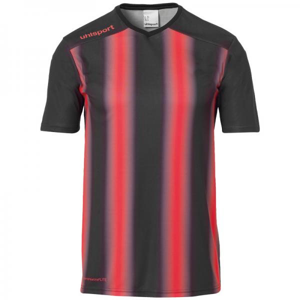 uhlsport Trikot STRIPE 2.0 - kurzarm schwarz/rot | 116 | Kurzarm