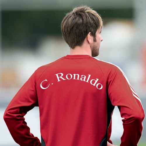 Spielername (gebogen) Rücken - einzeilig 