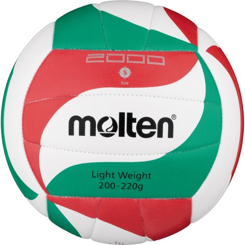 molten Volleyball V5M2000-L (weiß/grün/rot) 