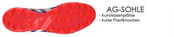 Fussballschuhe mit  AG-Sohle