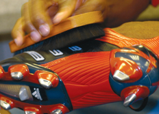 Pfelge von Fussballschuhen