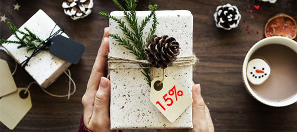 15% on Top als Weihnachtsgeschenk